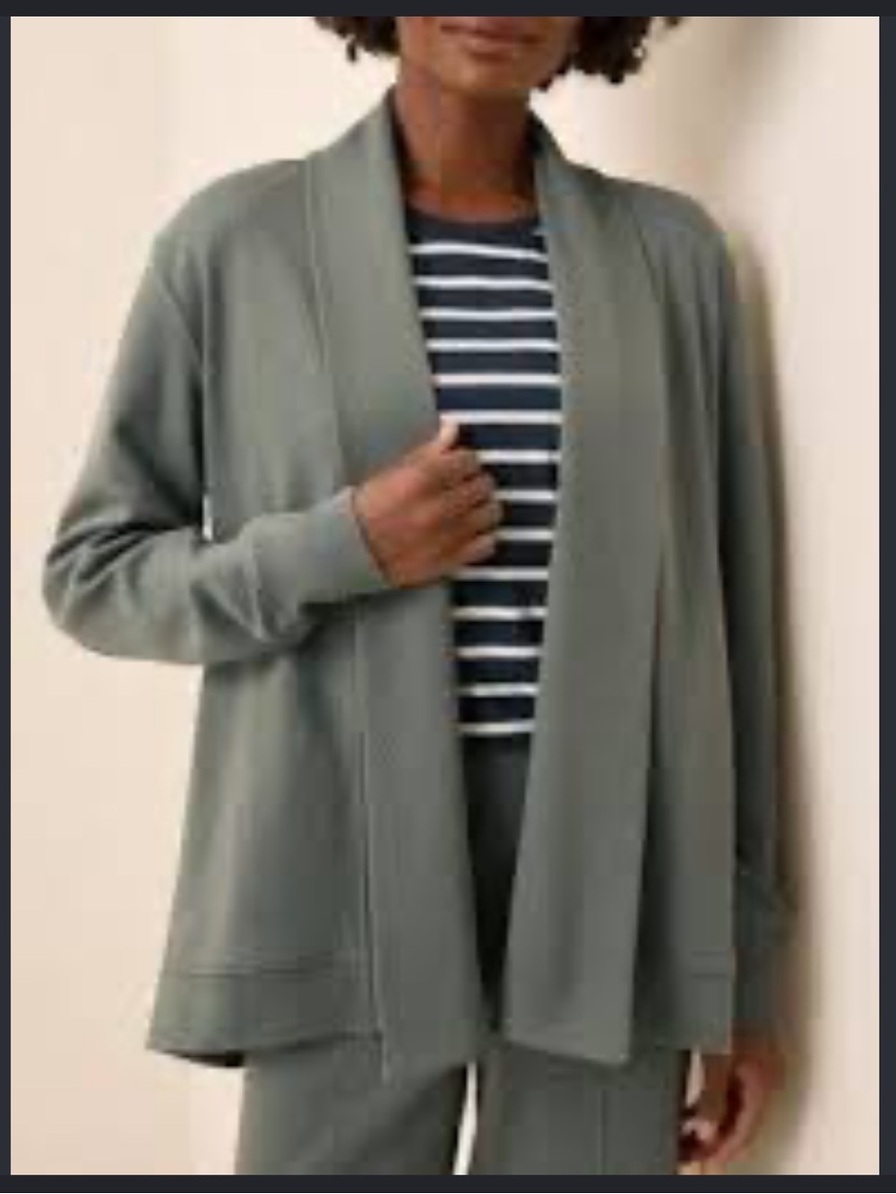 Pact Organic Cotton Airplane Short Drape Cardigan Size XL